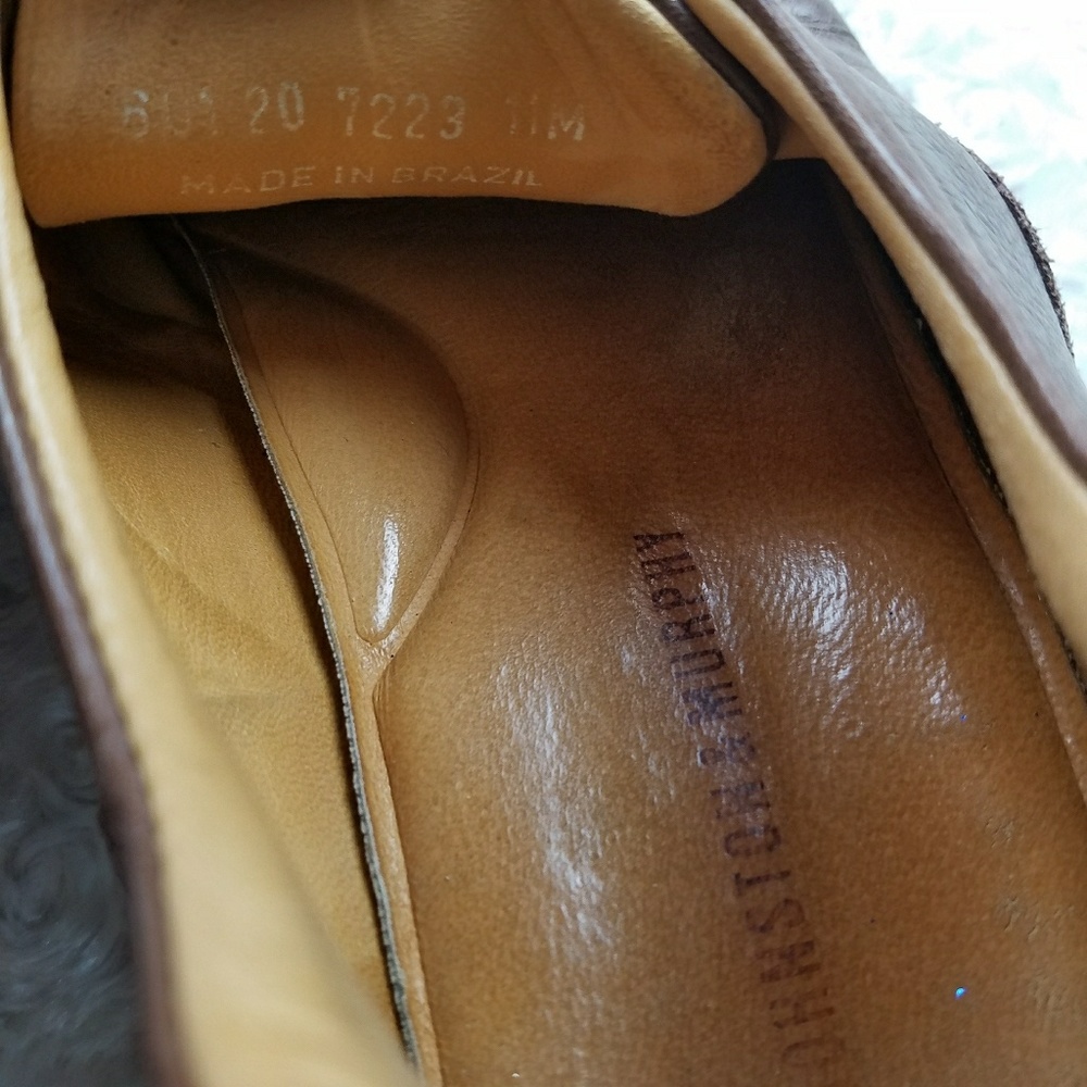 Johnston & Murphy Brown Leather Dress Shoes Sz 11 - Picture 5 of 6
